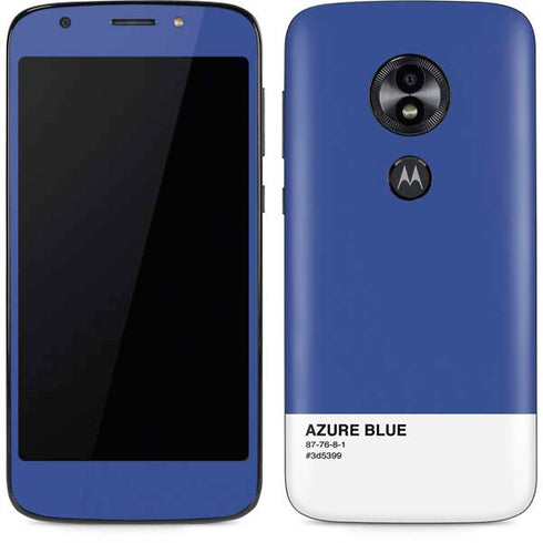 Azure Blue Moto E5 Play Skin